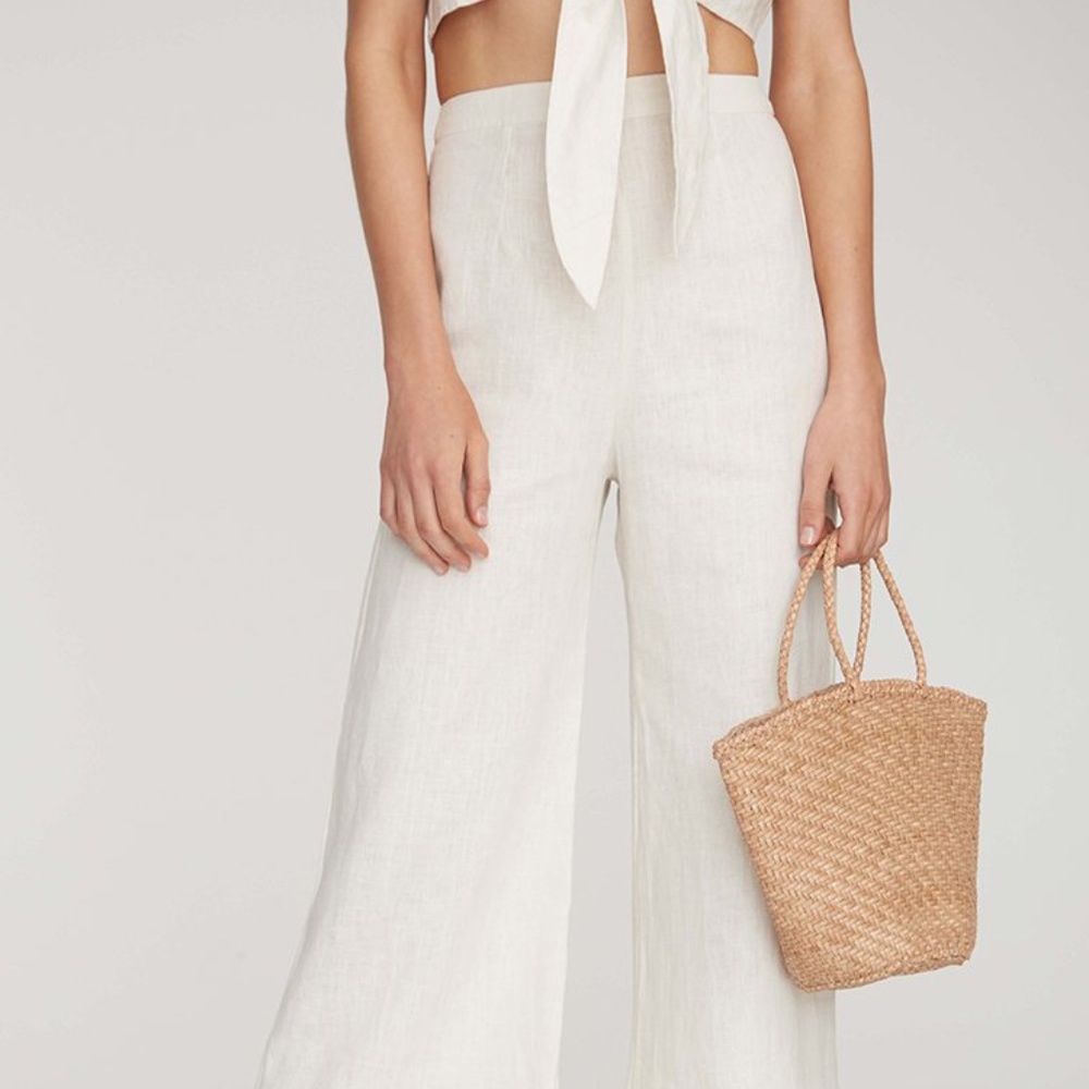 FAITHFULL THE BRAND - Scelsi Linen Pants in Ecru